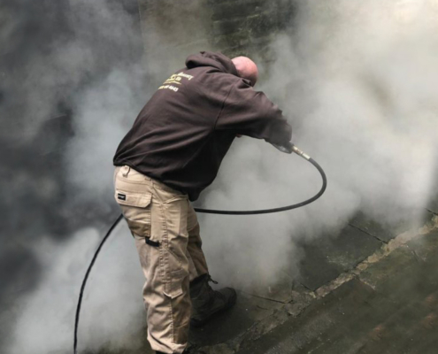 Doff low pressure Stone Cleaning