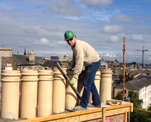 Edinburgh's chimneys repairs
