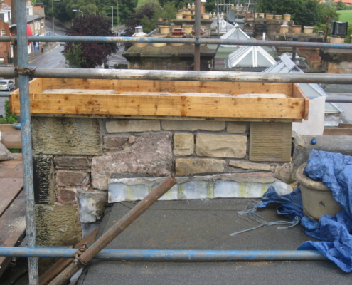 Stone or brick built chimney