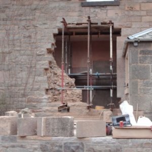 Window to door conversion stonemason