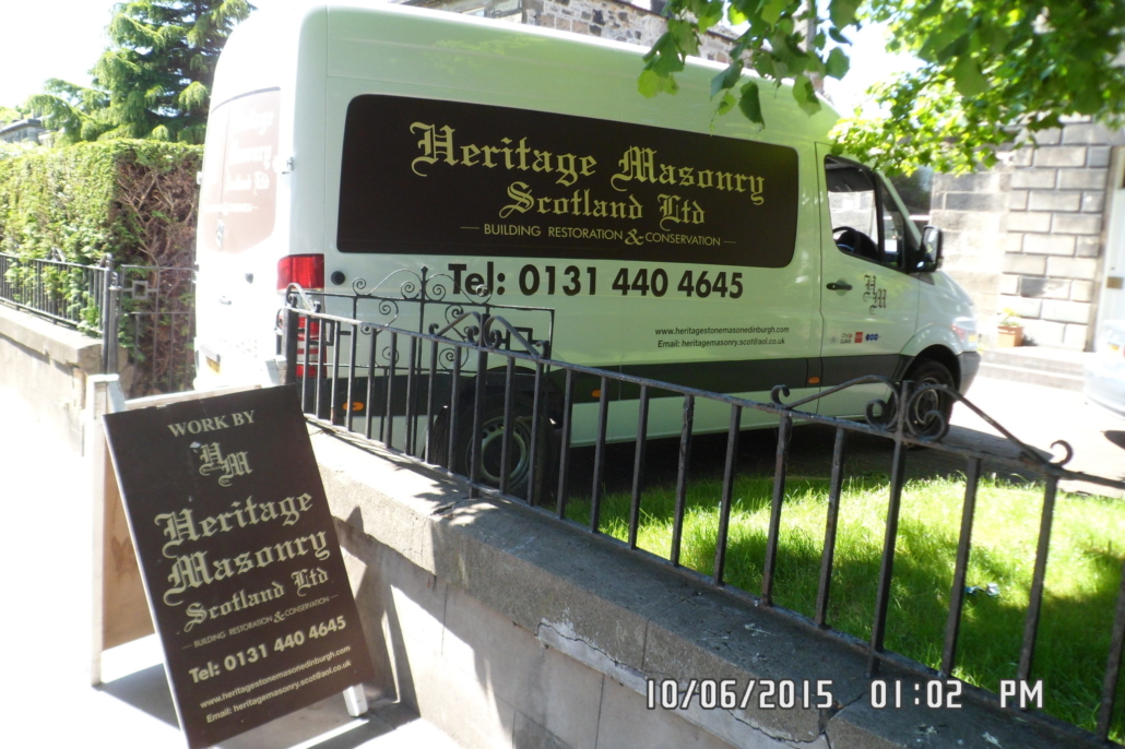 Heritage Masonry Edinburgh Van Heritage Masonry Edinburgh Van