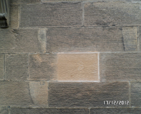 Local sandstone and lime mortars Local sandstone and lime mortars
