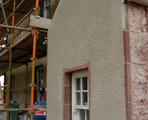 Straightening coat applied by Heritage Masonry Edinburgh Straightening coat applied by Heritage Masonry Edinburgh