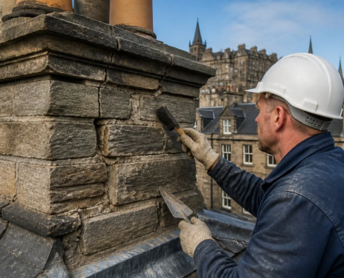 stone chimney